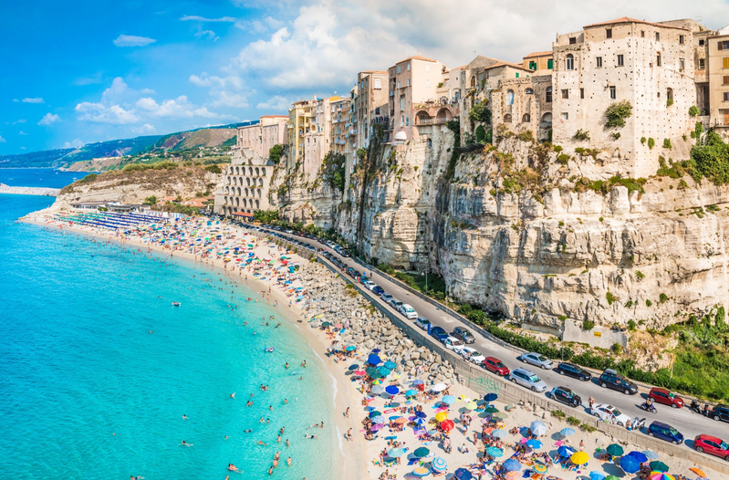 Panorama di Tropea sul mare